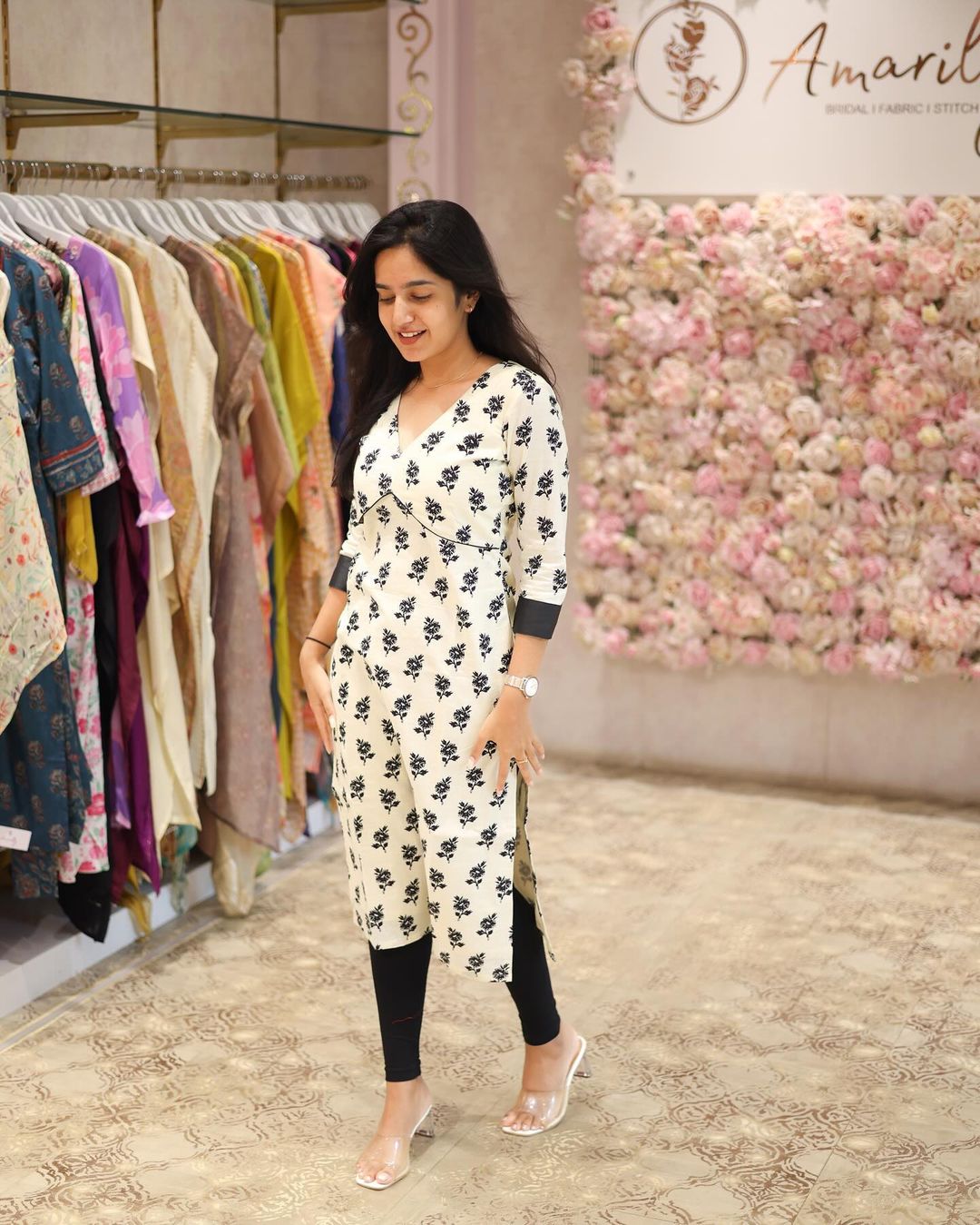 White Floral top - Studio Thari